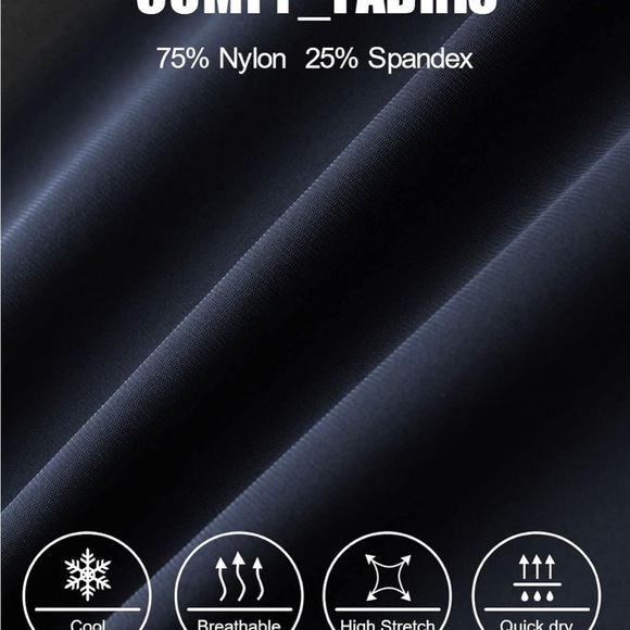 LUSHENUNI Men's Golf Pants Slim High Stretch Ice Silk Dress Expandable-Waist 38 - Picture 5 of 16